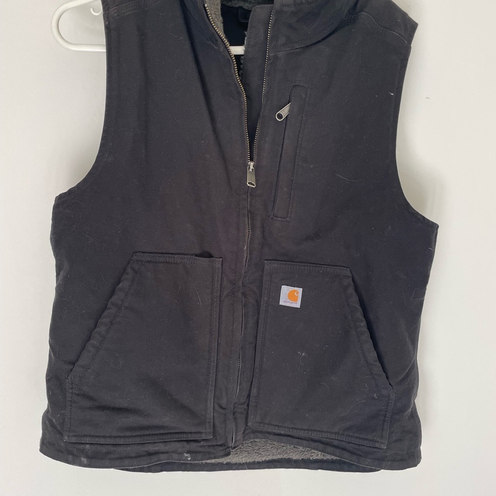Carhartt Gray Hooded Vest